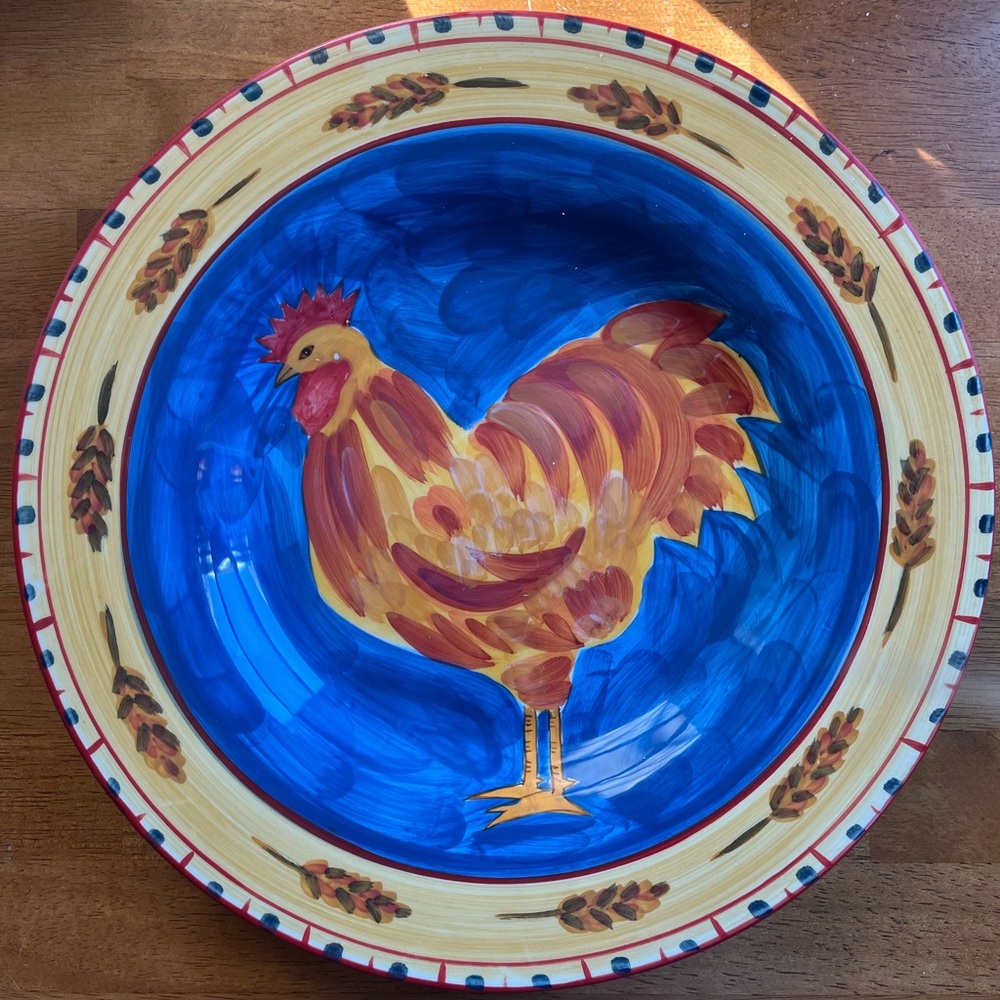 Glass chicken plate